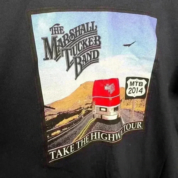The Marshall Tucker Band, Take the Highway Tour Shirt 2XL NEW - Picture 2 of 3